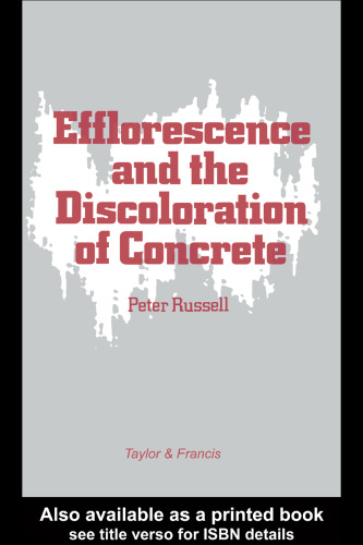 Efflorescence and the Discoloration of Concrete
