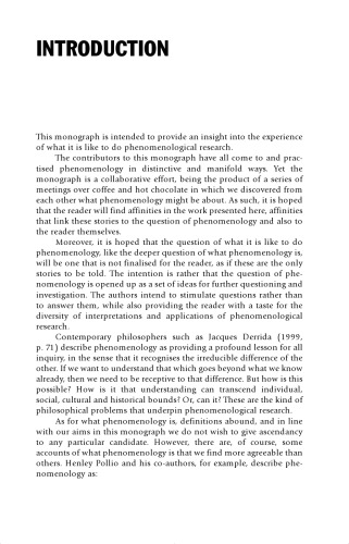 Phenomenology