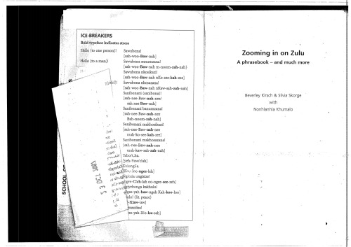 Zooming in on Zulu. A phrasebook — and much more