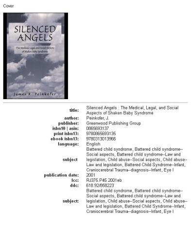 Silenced angels: the medical, legal, and social aspects of shaken baby syndrome