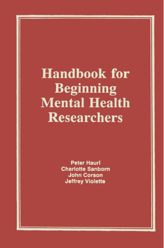 Handbook for Beginning Mental Health Researchers