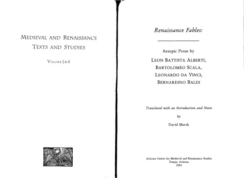 Renaissance Fables: Aesopic Prose