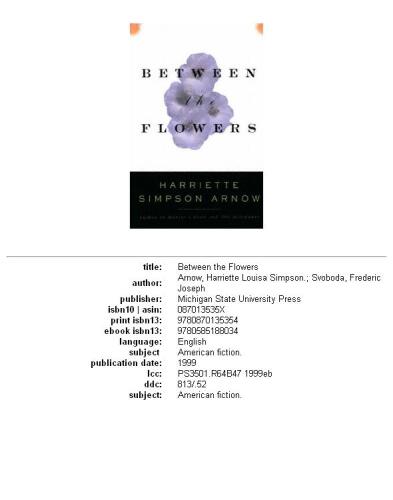 Between the flowers