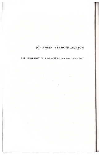 Necessity for Ruins and other Topics