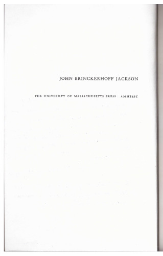 The necessity for ruins and other topics