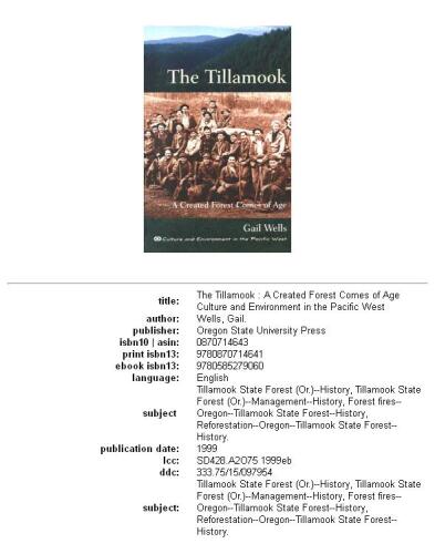 The Tillamook: a created forest comes of age