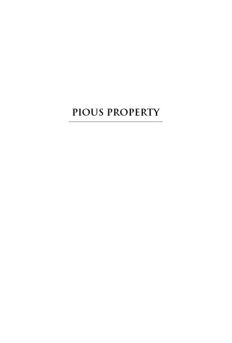 Pious Property: Islamic Mortgages in the United States