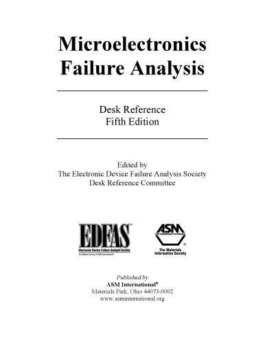Microelectronics Failure Analysis Desk Reference, 5th Ed
