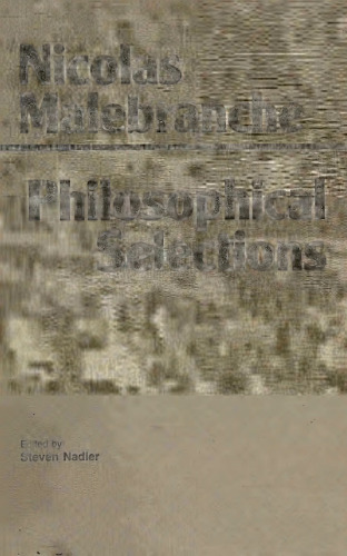 Malebranche: Philosophical Selections
