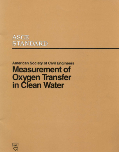 Measurement of oxygen transfer in clean water