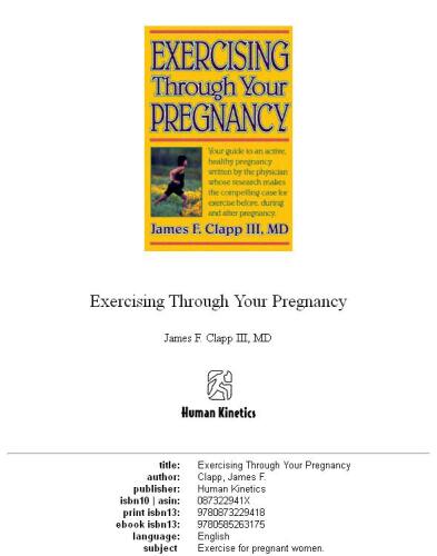 Exercising through your pregnancy