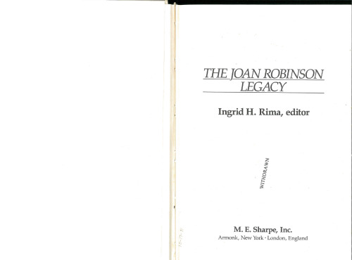 The Joan Robinson legacy