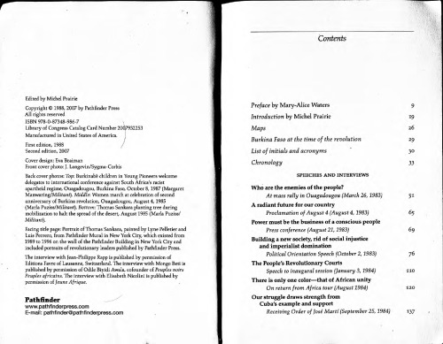 Thomas Sankara Speaks: The Burkina Faso Revolution 1983–87