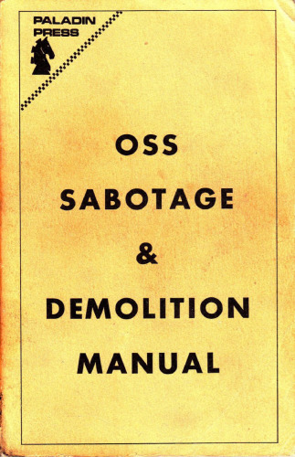OSS Sabotage and Demolition Manual