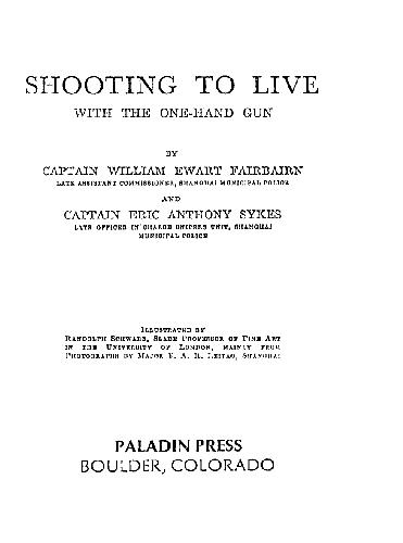 Shooting to Live With the One-Hand Gun