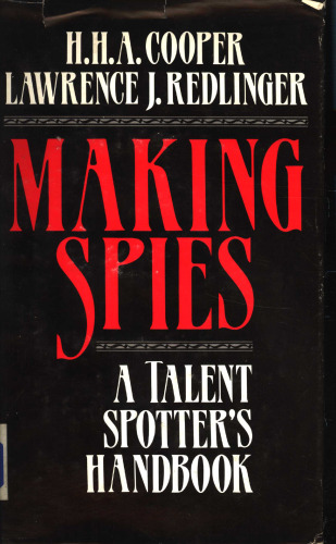 Making Spies: A Talent Spotter's Handbook