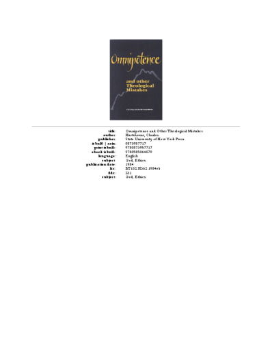 Omnipotence and Other Theological Mistakes