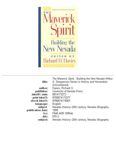The maverick spirit: building the new Nevada