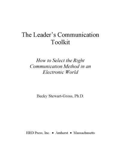 Leaders Communication Toolkit
