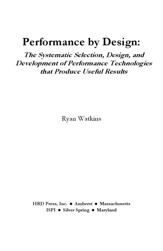 Performance By Design (Hpt in Action)