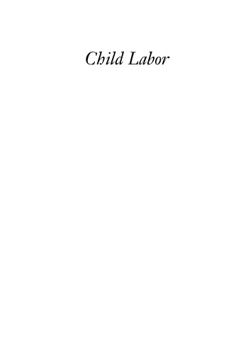 Child labor: a world history companion