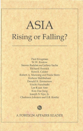 Asia. Rising or Falling?