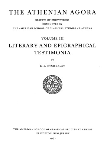 Literary and Epigraphical Testimonia