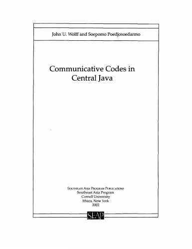 Communicative codes in Central Java