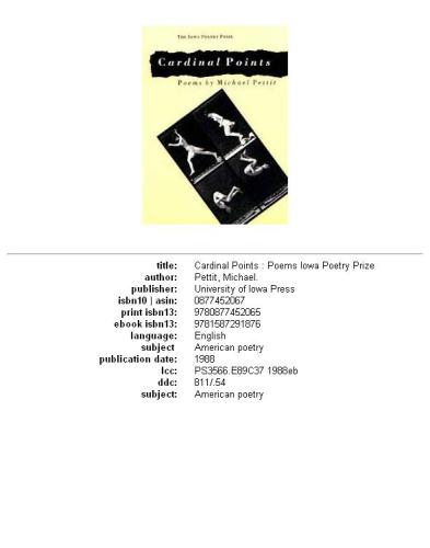 Cardinal points: poems