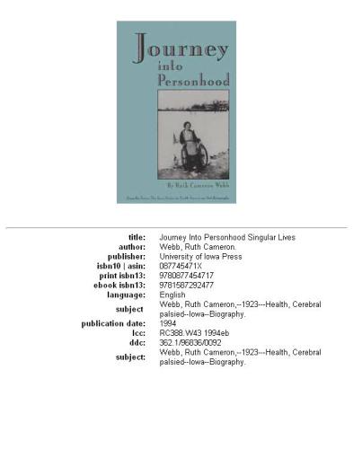 Journey into personhood