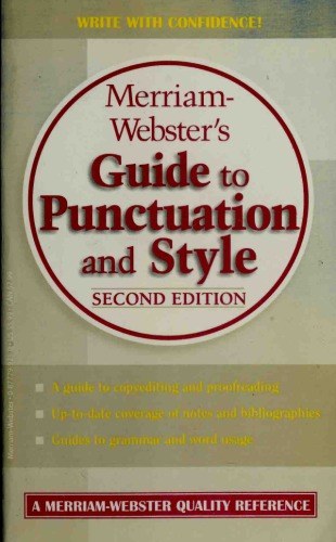 Merriam-Webster's Guide to Punctuation and Style