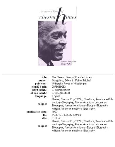 The Several Lives of Chester Himes