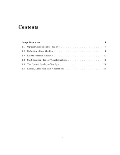 Foundations of Vision