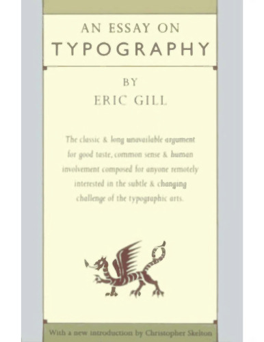 An Essay on Typography (1936)