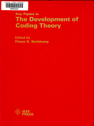 Key Papers in The Development of Coding Theory
