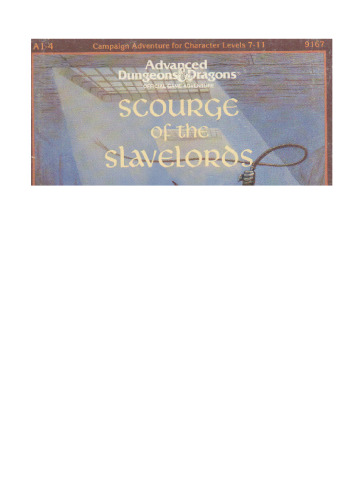 Scourge of the Slavelords Supermodule A1-4 (Advanced Dungeons and Dragons)
