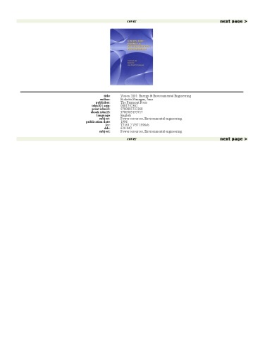 Vision, 2001: Energy & Environmental Engineering