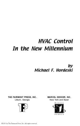 HVAC control in the new millennium