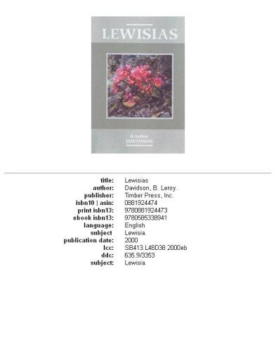 Lewisias