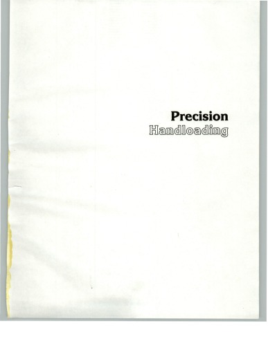 Precision Handloading