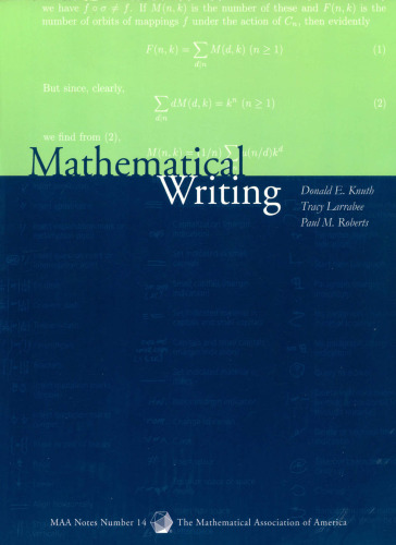Mathematical Writing