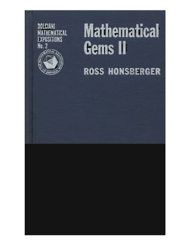 Mathematical Gems II (Dolciani Mathematical Expositions No 2)