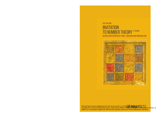 Invitation to Number Theory