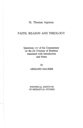 Faith, Reason and Theology