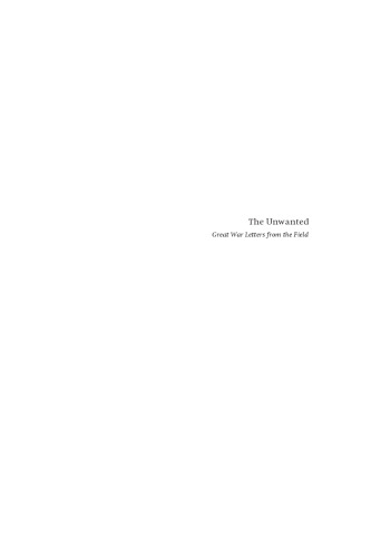 Unwanted: Great War Letters from the Field