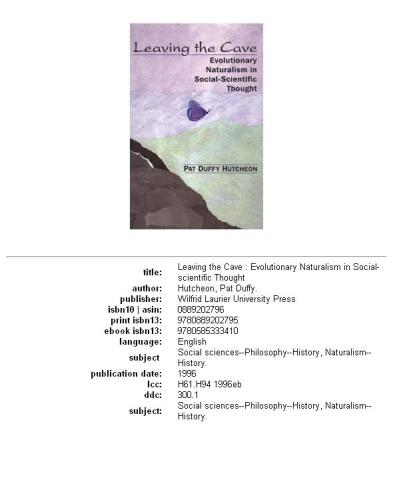 Leaving the Cave: Evolutionary Naturalism in Social-Scientific Thought