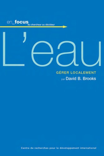 L'Eau: Gerer Localement Pb French