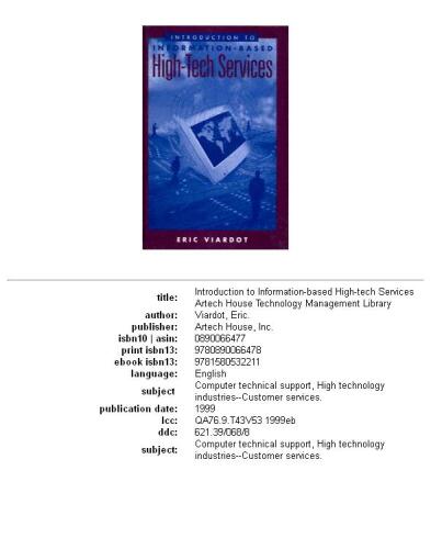 Introduction to information-based high-tech services