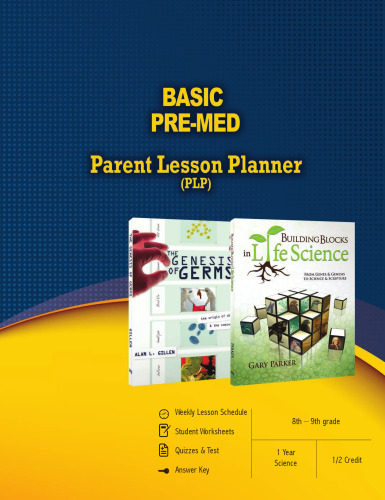 Basic Pre-Med Parent Lesson Planner