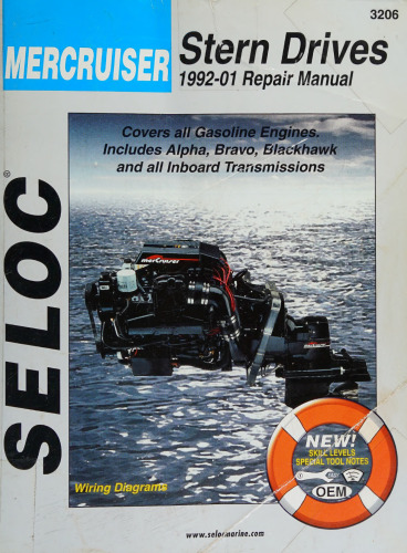 Seloc Mercruiser Stern Drives 1992-01 Repair Manual